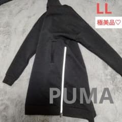 極美品】PUMA♡型押し♡モックネック♡ワンピース♡LL ゴルフ/スポーツ