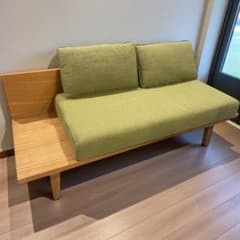 ○unicoウニコ KURT アッシュ材 二人がけソファ ラブソファ - メルカリ