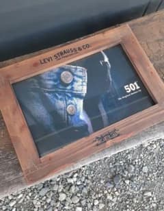 リーバイス 非売品 ディスプレイ木製 額 - メルカリ