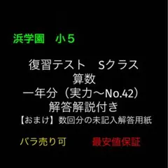 2026年最新】浜学園 小6 復習テスト 2024の人気アイテム - メルカリ