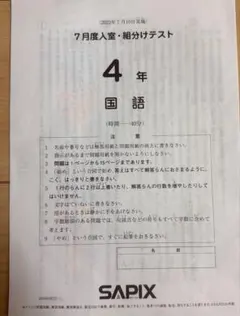 2026年最新】sapix 4年 7月 組分けの人気アイテム - メルカリ