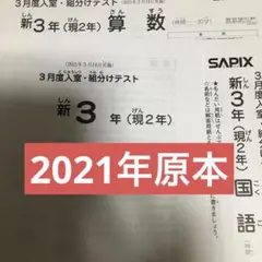 2026年最新】sapix 新3年 入室テストの人気アイテム - メルカリ
