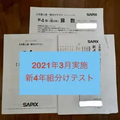 2026年最新】sapix 新4年 入室テストの人気アイテム - メルカリ