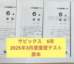 2026年最新】サピックス 6年 テストの人気アイテム - メルカリ