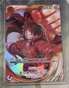 モンキー・D・ルフィ：尾田栄一郎サイン SR パラレル ST01-012 - メルカリ
