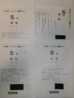 2026年最新】サピックス 5年 マンスリー確認テストの人気アイテム