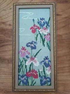 ホビーラホビーレ 完成品 クロスステッチ 菖蒲？かきつばた？ - メルカリ