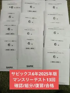 2026年最新】サピックス 6年 テスト 3月 組分けの人気アイテム - メルカリ