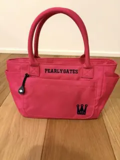 新品 パーリーゲイツ 定価2.4万 パイル トートバッグ ロゴ刺繍 カート