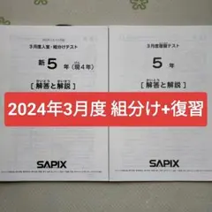 2026年最新】sapix 組分けテスト 新5年の人気アイテム - メルカリ