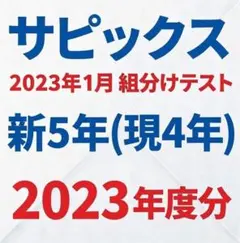 2026年最新】sapix 組分けテスト 新5年の人気アイテム - メルカリ