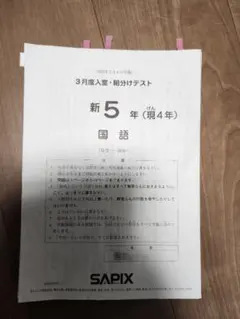 2026年最新】sapix 組分けテスト 新5年の人気アイテム - メルカリ