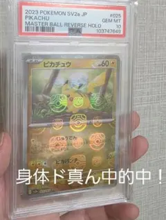 2026年最新】ピカチュウ psa10 マスターボールの人気アイテム - メルカリ
