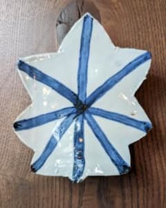 魯山人写し 染付楓葉平向 10枚組