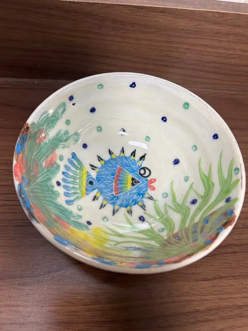 希少！南島焼のボウル キャサリン・ロマリー作 やちむん 最高