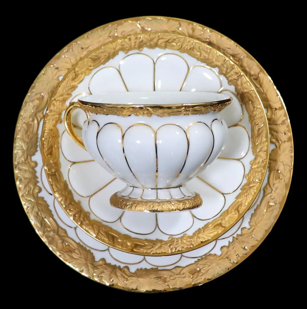 マイセン葡萄花柄バスケット