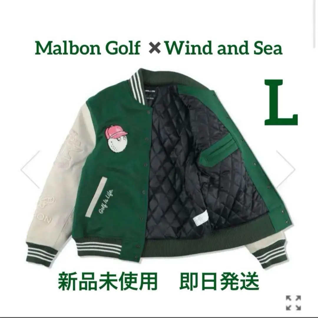 MALBON GOLF X WDS VARSITY JACKET 全新未使用L ‐ Mercari 日本最大