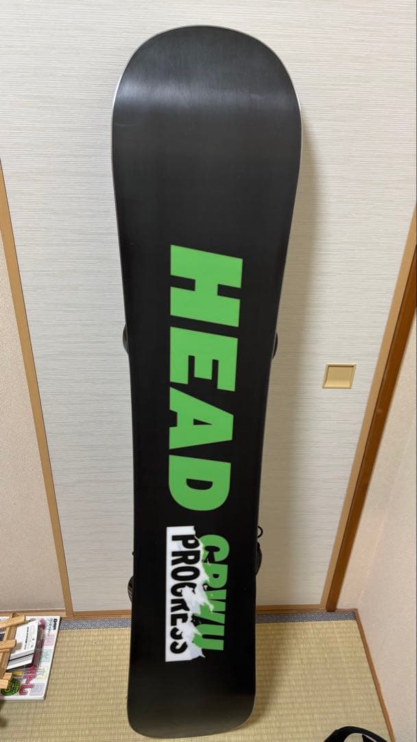 新品未使用！HEAD CRWU PROGRESSスノーボード板バインディング付き