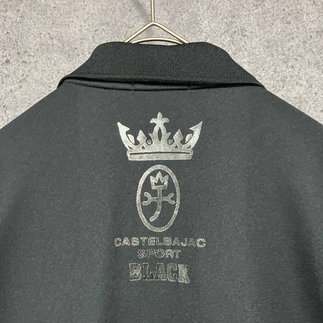 23SS カステルバジャック スポーツ ブラック ゴルフ ポロシャツ 50
