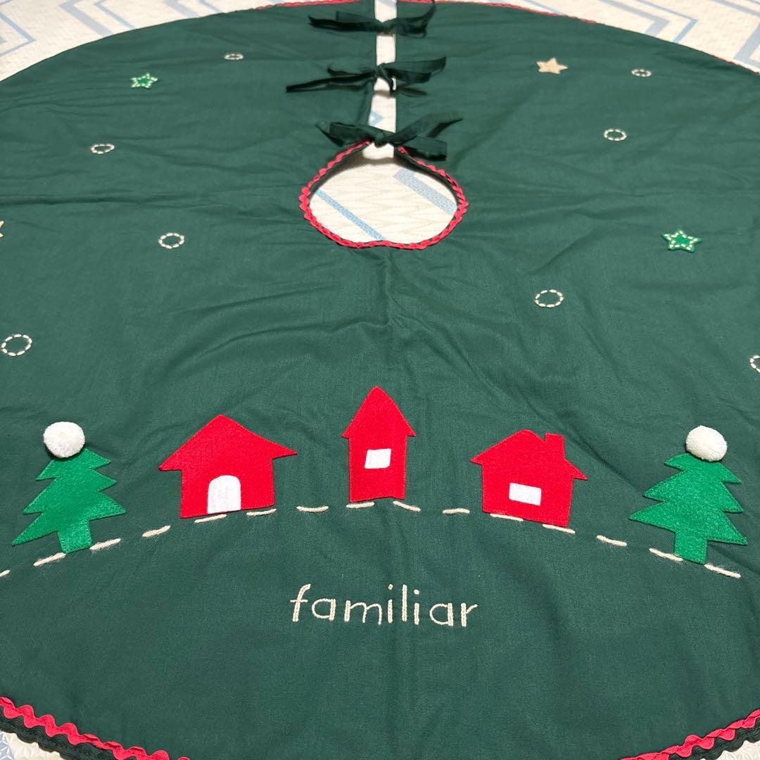 未使用】ファミリア クリスマスツリー刺繍の円形スカート - メルカリ
