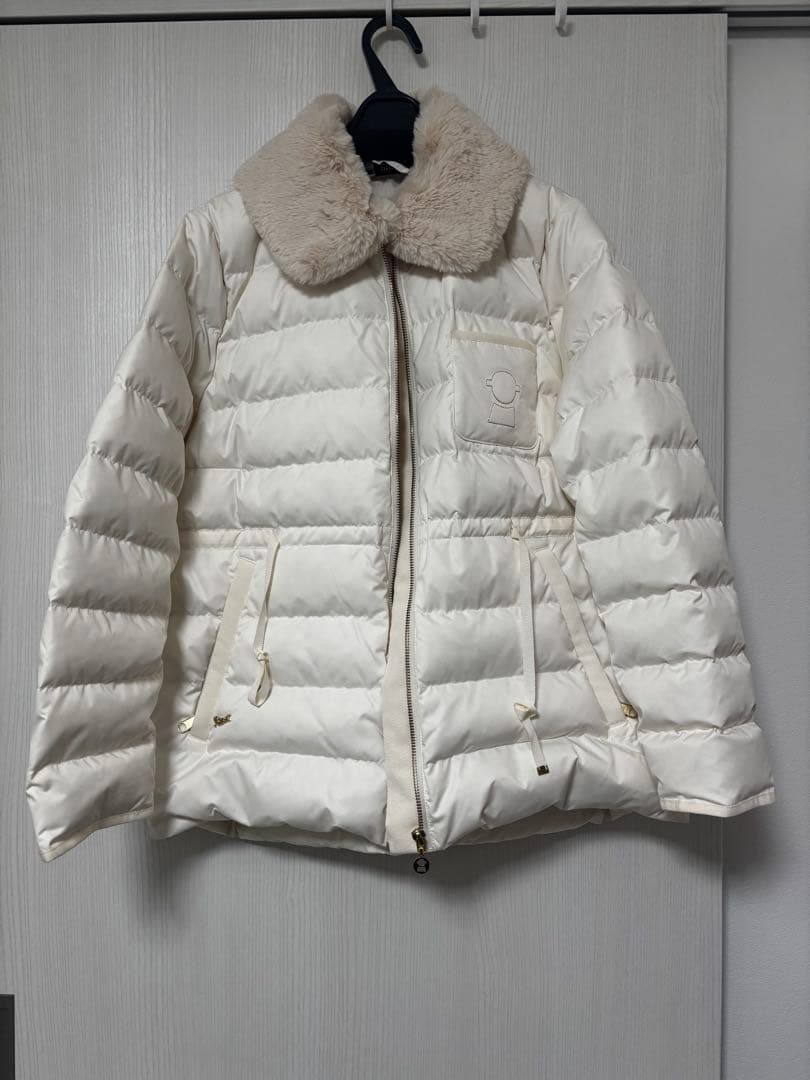 PICONE アイボリー ダウンジャケット 40 Petit Honfleur（プチオンフルール） コート アウター ショートダウン