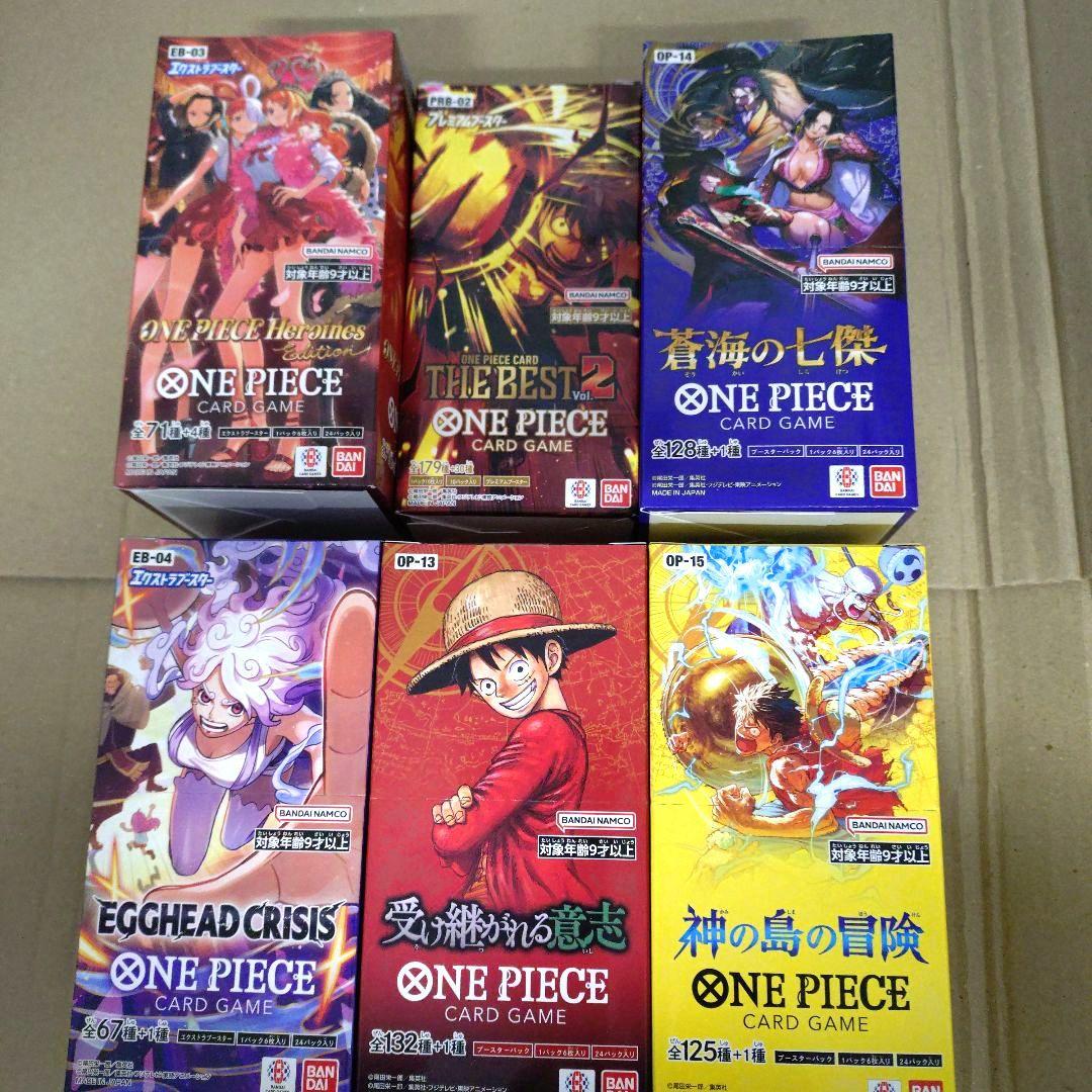 ワンピースカード セット売り6BOX 新品未開封、テープ付き - メルカリ