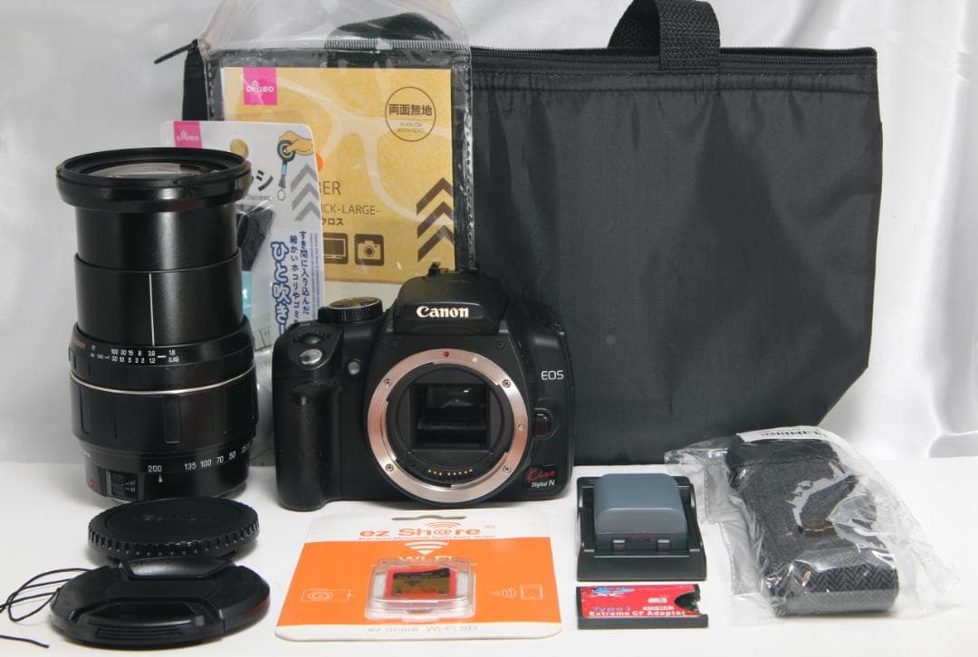 ❤️Canon kissN☆wifiSDでスマホ転送OK♪遠近撮れるレンズ❤️ - メルカリ