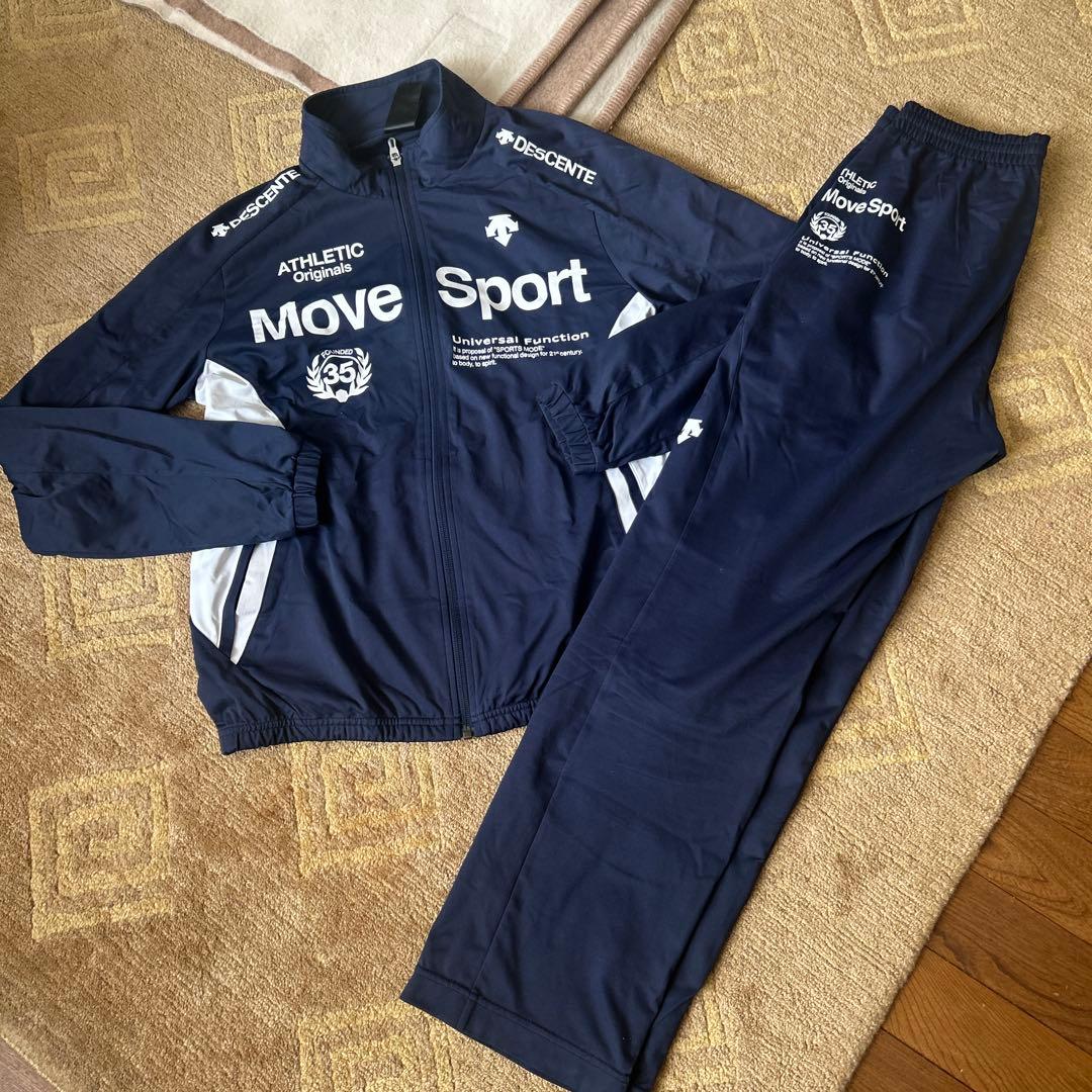 DESCENTE Move Sport ジャージ上下セット ネイビー - メルカリ