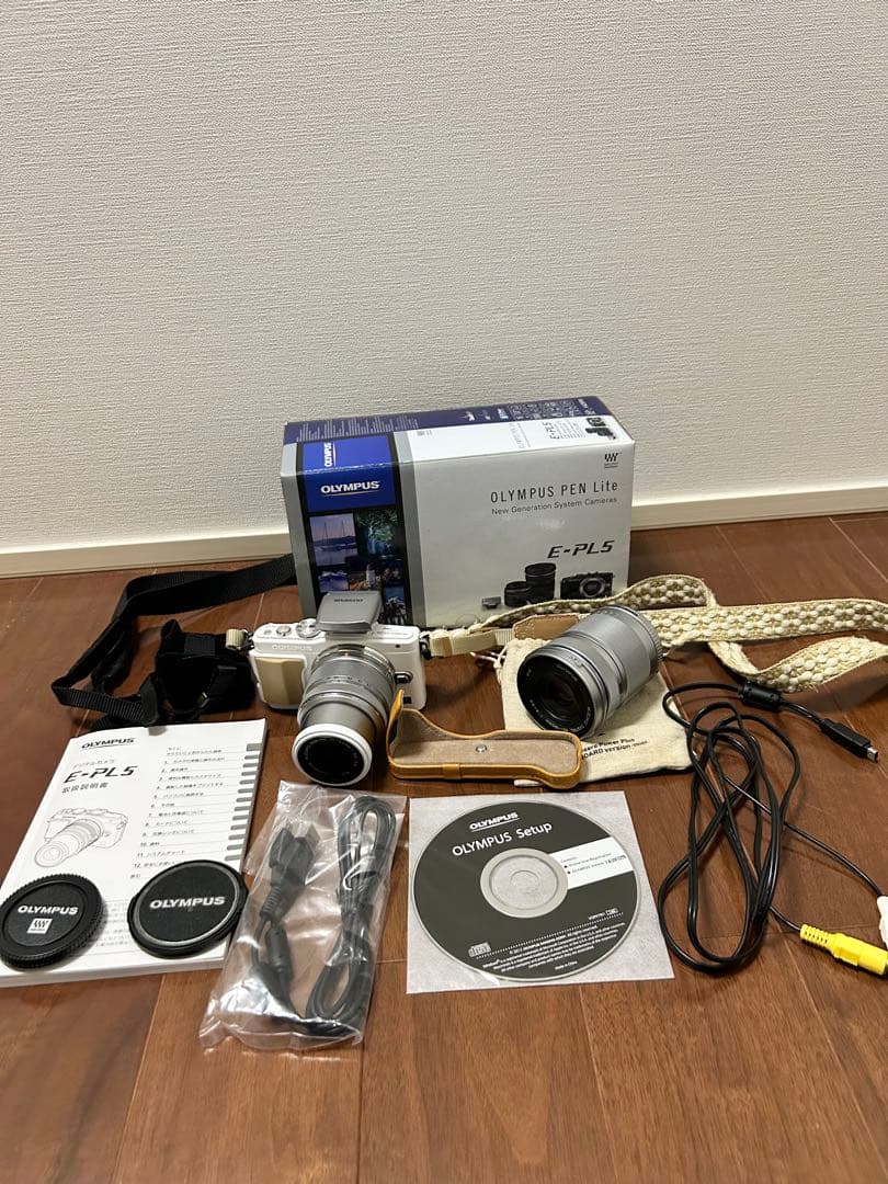 OLYMPUS ミラーレス一眼 ホワイト オリンパス PEN E-PL8 EZダブルズームキット ホワイト | ミラーレス一眼