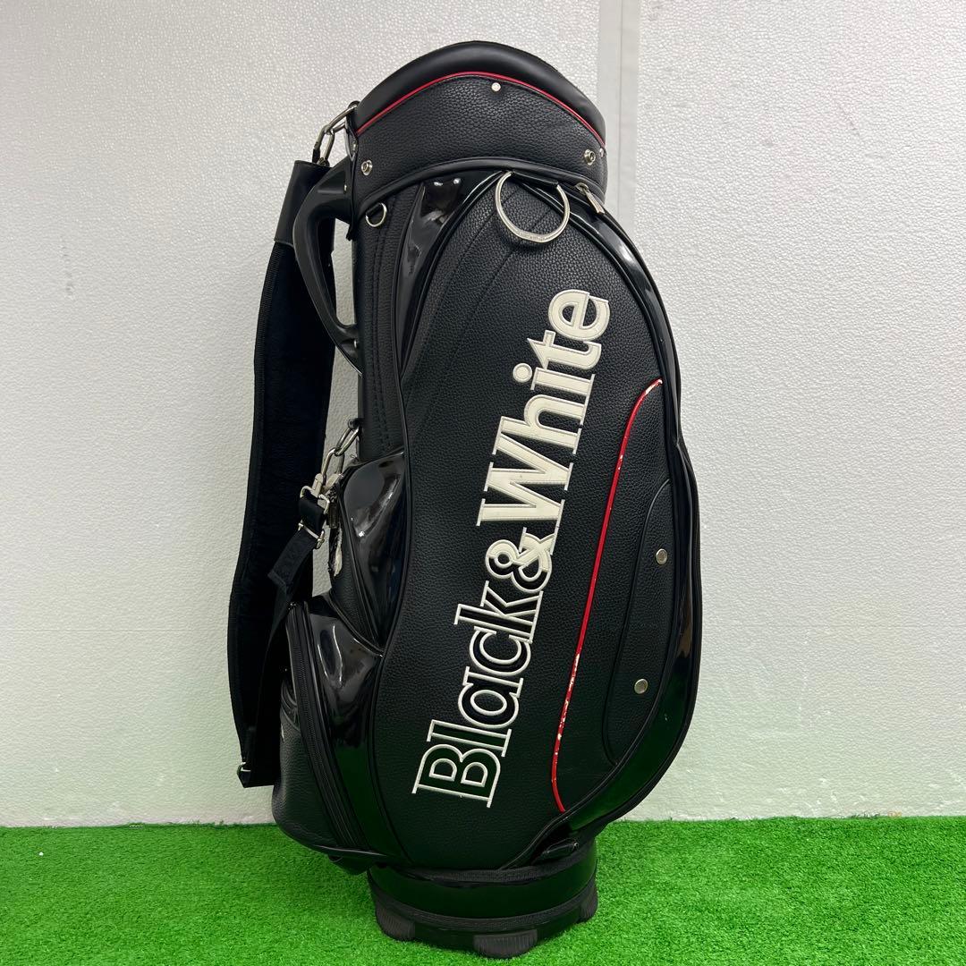 ブラック&ホワイト Black & White キャディバッグ 9インチ - メルカリ