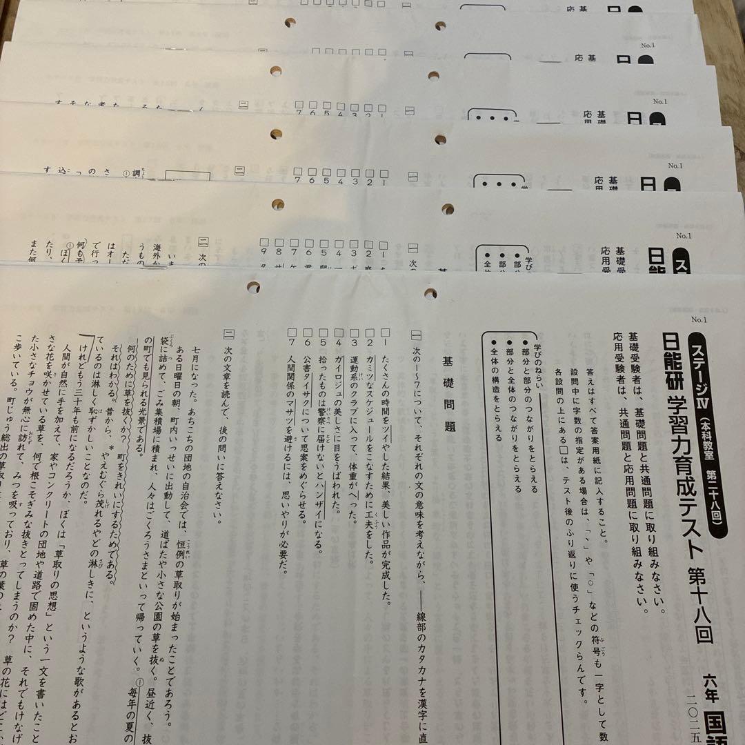 最新版】 2025年日能研 6年 前期育成テスト17回フルセット - メルカリ