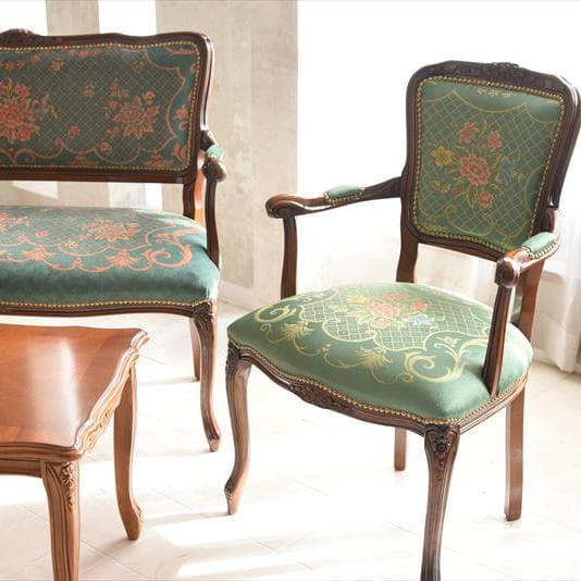 イタリア製チェア 花柄グリーン - メルカリ