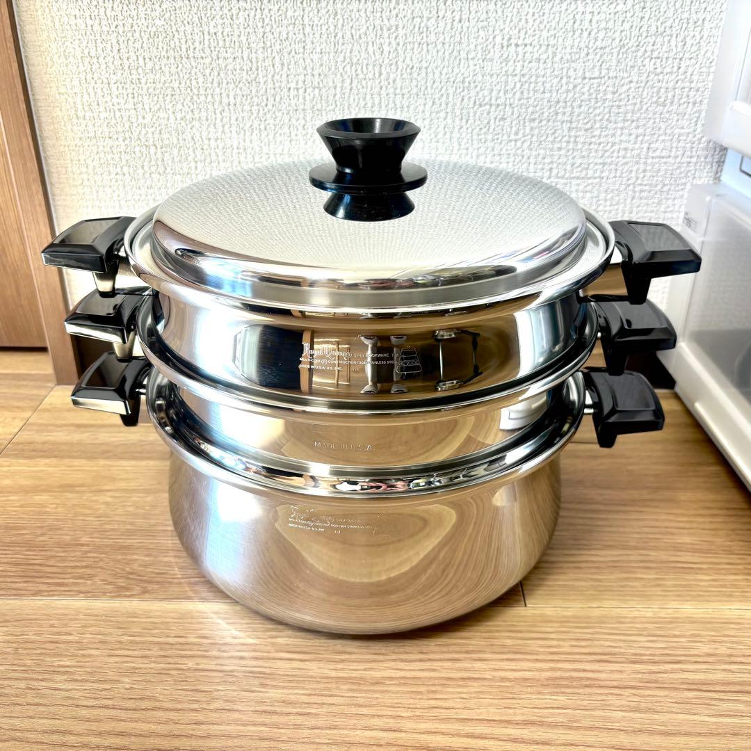 【超美品】ロイヤルクイーン　大フライパン　6リットル鍋セット　IH対応 Yahoo!オークション -「ロイヤルクイーンフライパン」の落札相場・落札価格