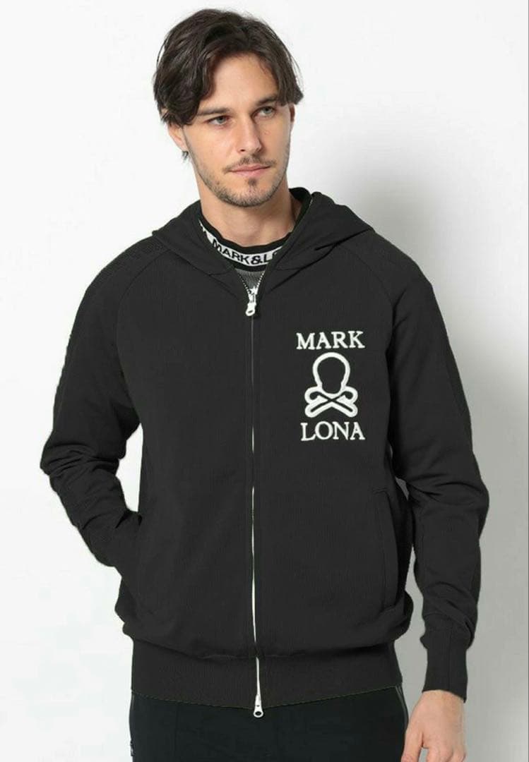 MARK & LONA ブラック フード付きジャケット - メルカリ