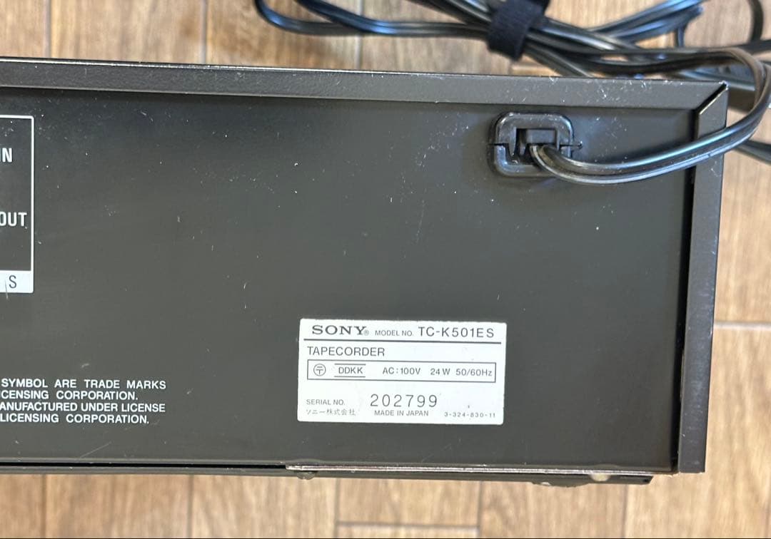 SONY TC-K501ES｜ESシリーズ｜整備調整済｜再生安定・測定値提示