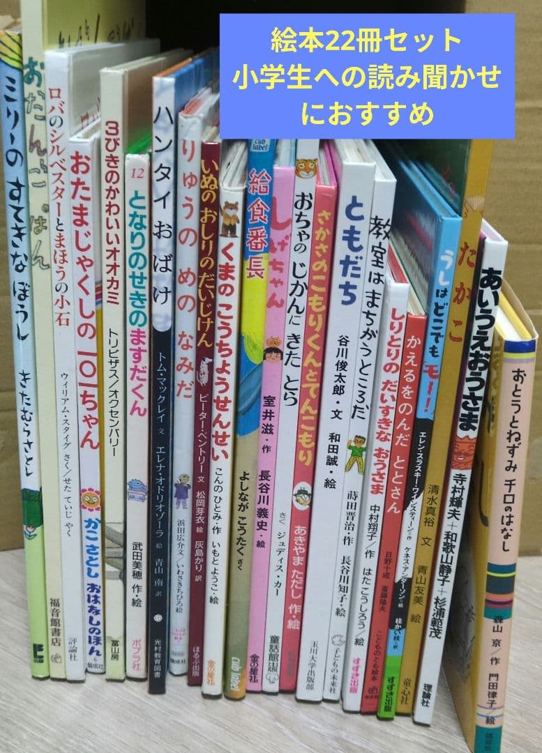 小学生に読み聞かせにおすすめの本22冊セット 小学生の読み聞かせにおすすめの絵本100冊➀ つかみはバッチリ