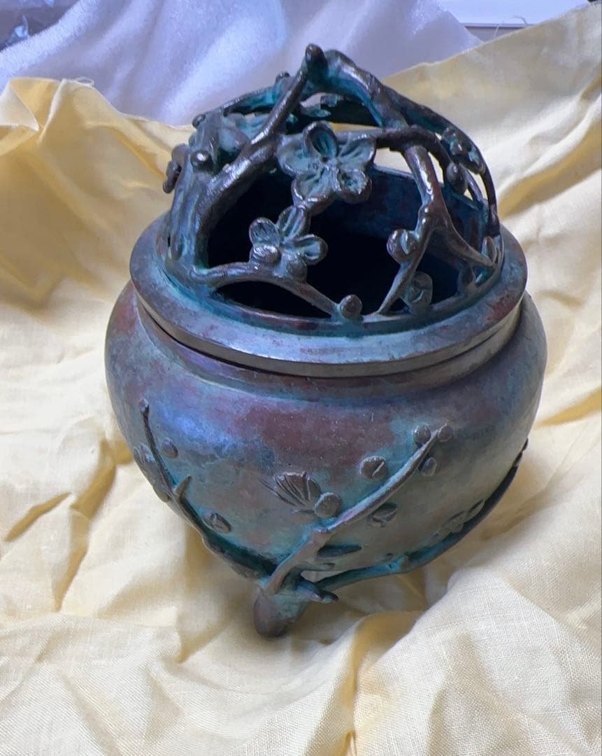 伝統高岡銅器 蝋型原型師 須賀月芳 香炉 木箱・しおり付 - メルカリ