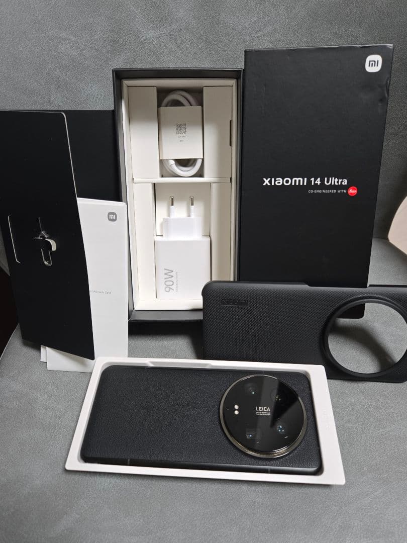 スマートフォン本体 Xiaomi 14 Ultra BLACK 16GB RAM 512GB ROM Xiaomi 14 Ultra Black（フォトグラフィーキット付き） Black