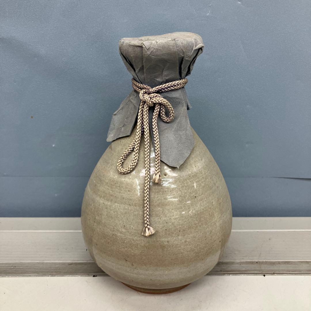 D-壁【和食器】陶器 通い徳利 花入 壺 花瓶 飾壺 酒器 骨董 古道具