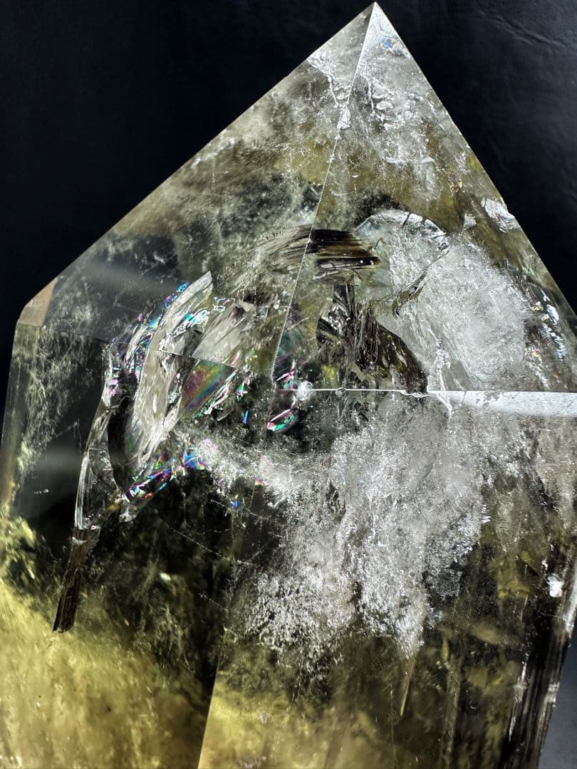 開運 魔除】巨大❗️ファントムレインボー煙水晶スモーキーシトリン