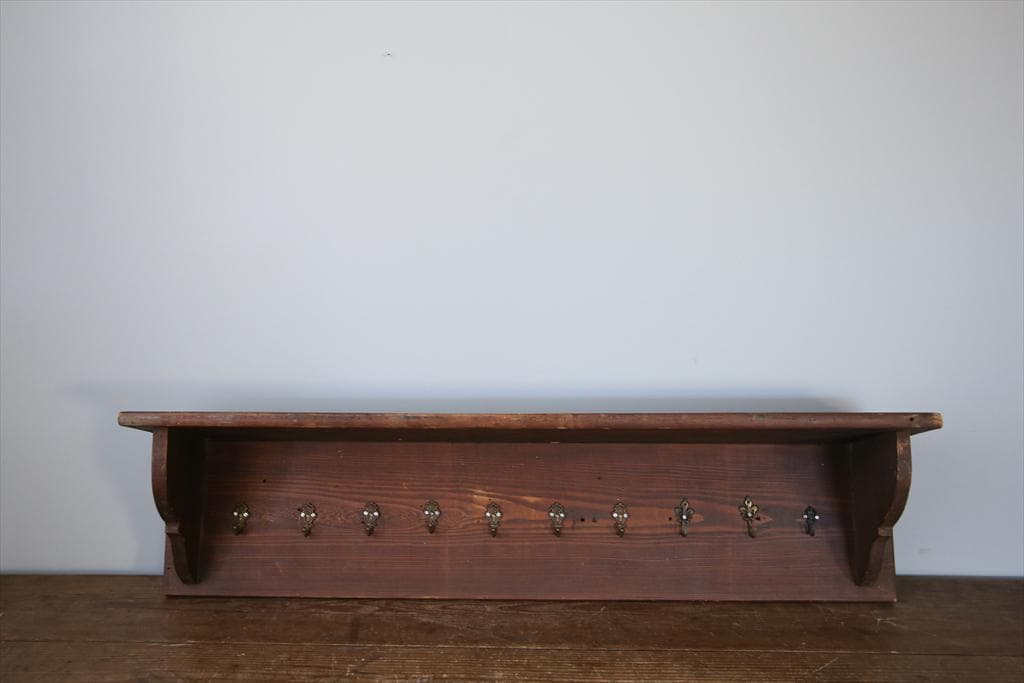 swing 様専用】フランスアンティークウォールフック/シェルフ(90-55