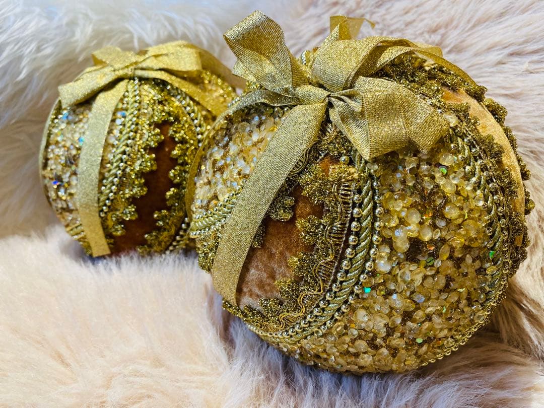 クリスマスオーナメント　ゴールド　ボール クリスマス用 2個セット 楽天市場】【宅配便配送のみ】【2個セット】クリスマス オーナメント