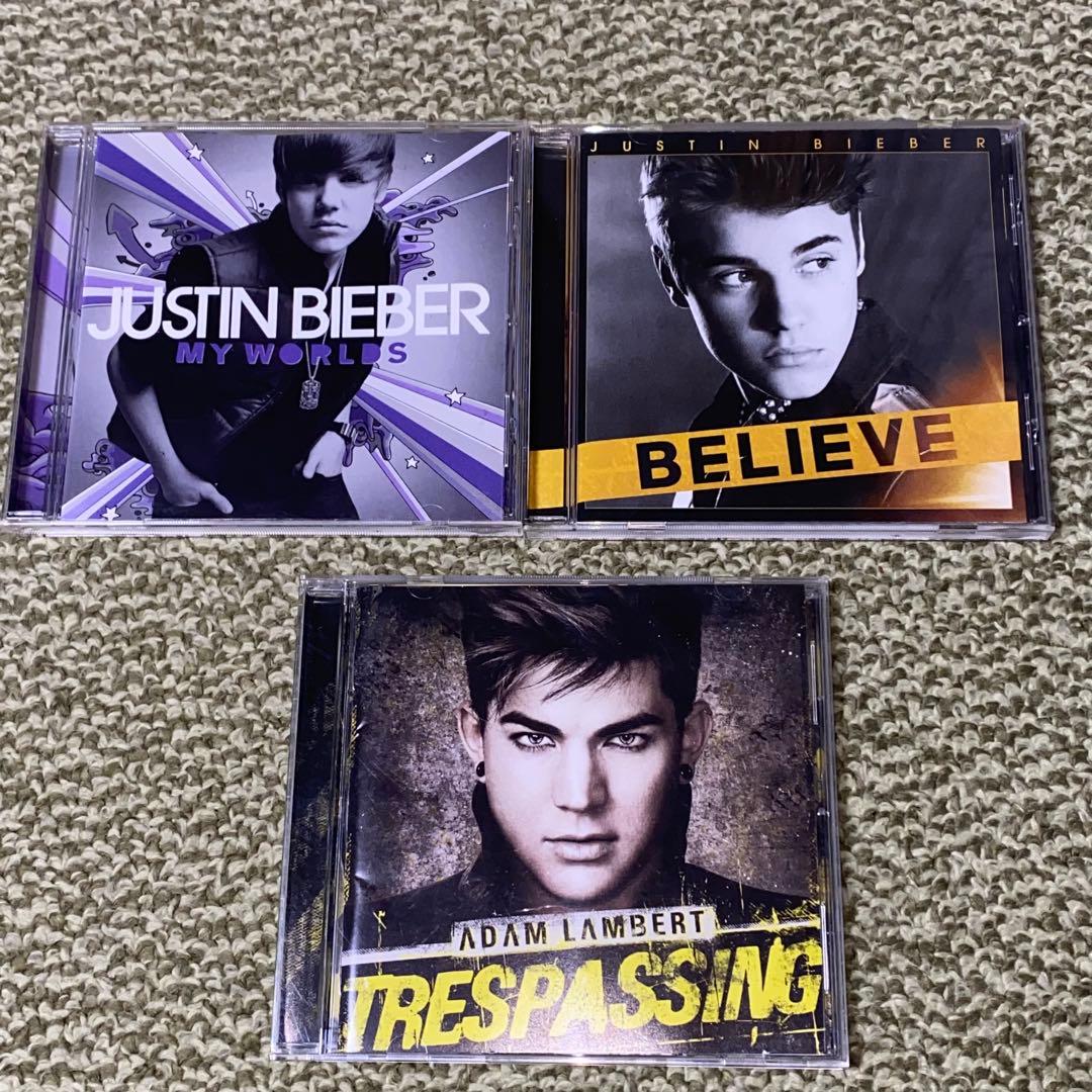 洋楽CD ジャスティン•ビーバー / アダム•ランバート 3セット - メルカリ