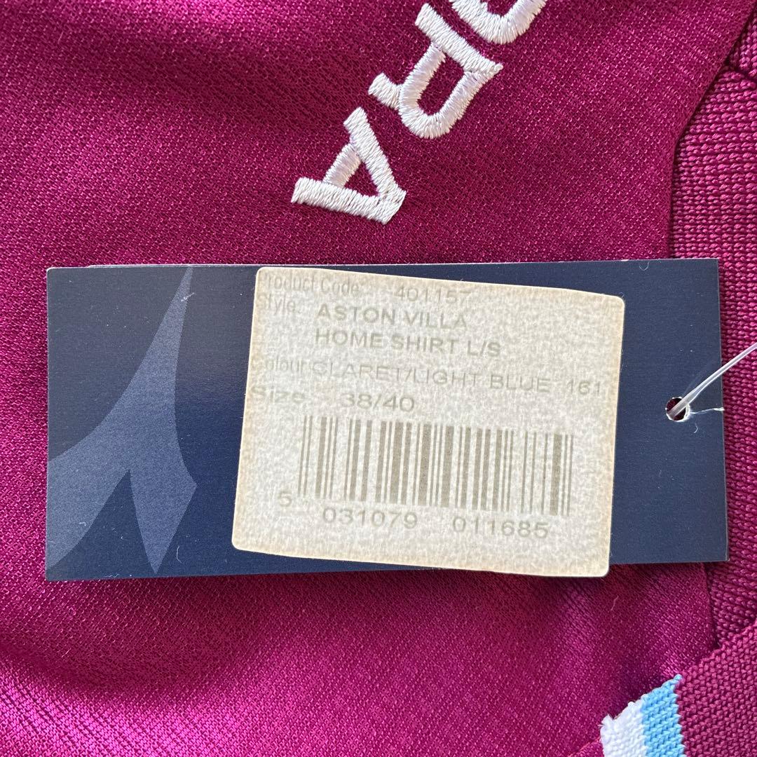 00-01(H) アストン・ヴィラFC ユニフォーム 長袖 デッドストック