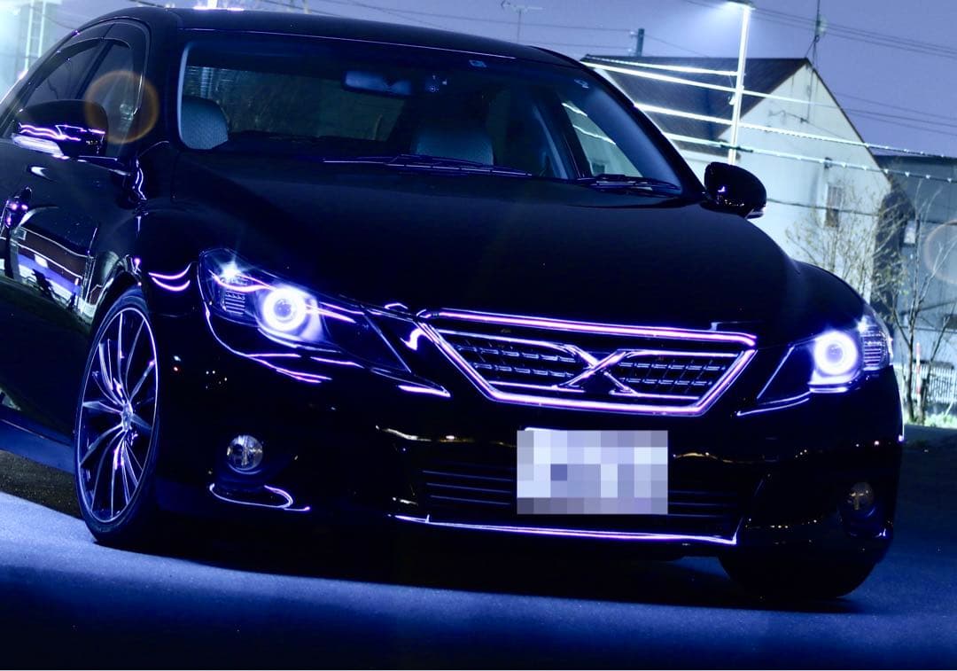 インナーブラック！マークX イカリングヘッドライト！ - メルカリ