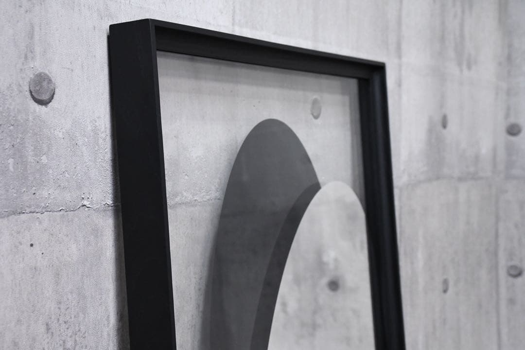 EEK132 展示品 カッシーナ デッドライン ミラー 29万 ブラックフレーム