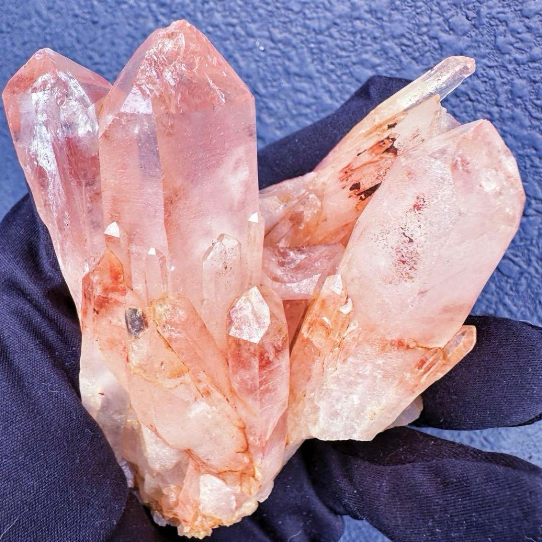 爆アレ❗️可愛いピンク♡超綺麗マダガスカル産パイナップルピンククラスターA1427