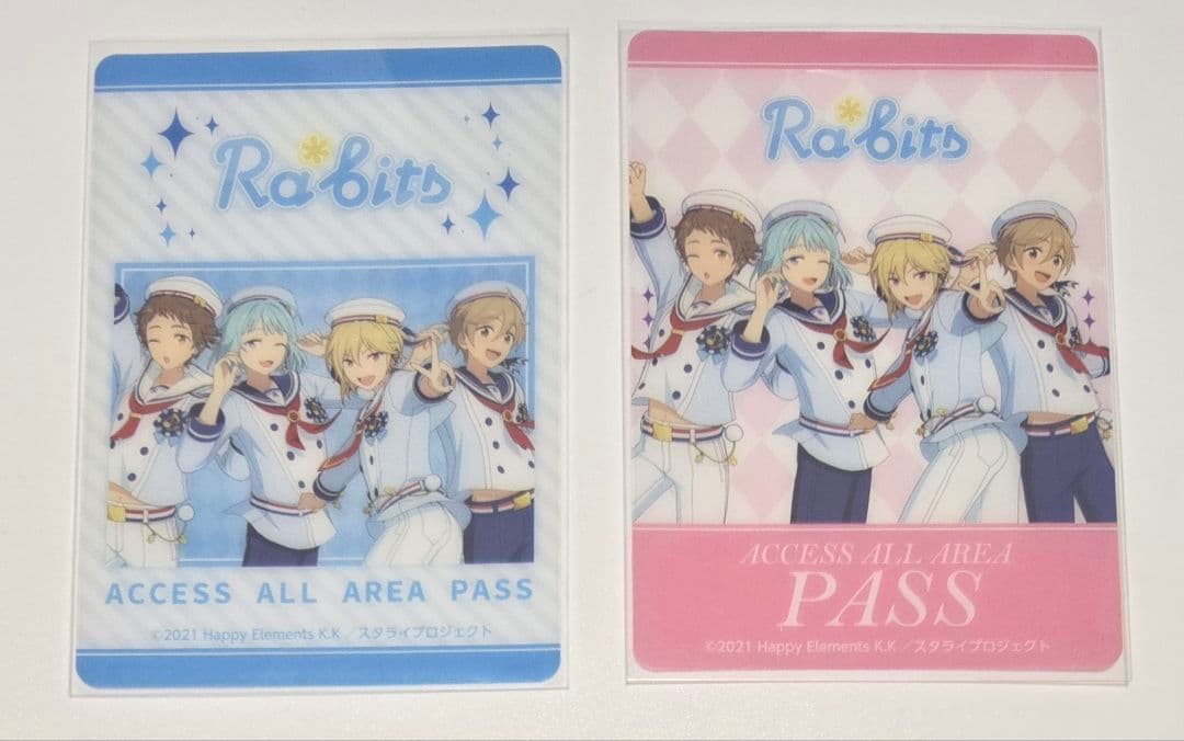 あんスタ DREAM LIVE くじ Rabbits クリアフォトカード 2枚 - メルカリ