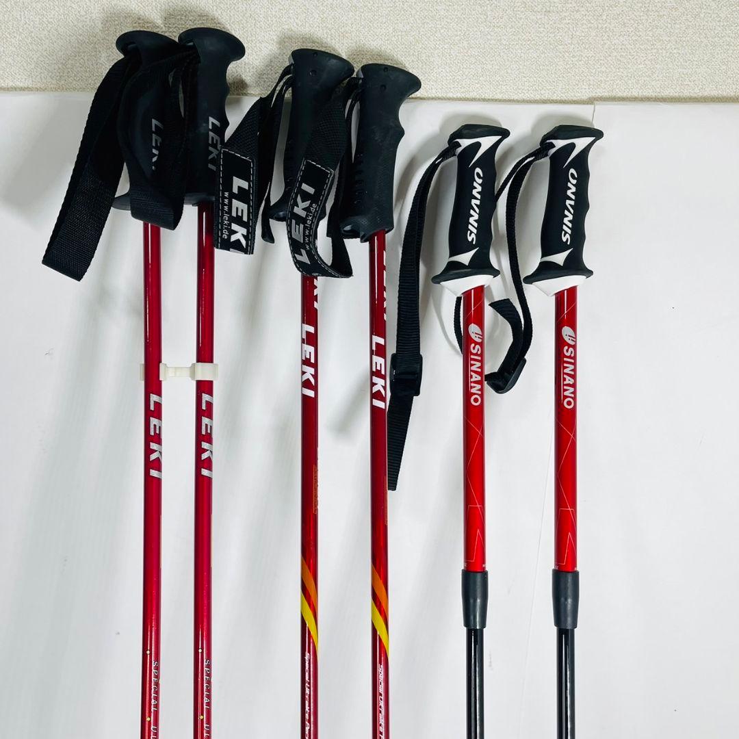 世界121枚 LEKI SINANO スキーストック まとめ売り LEKI