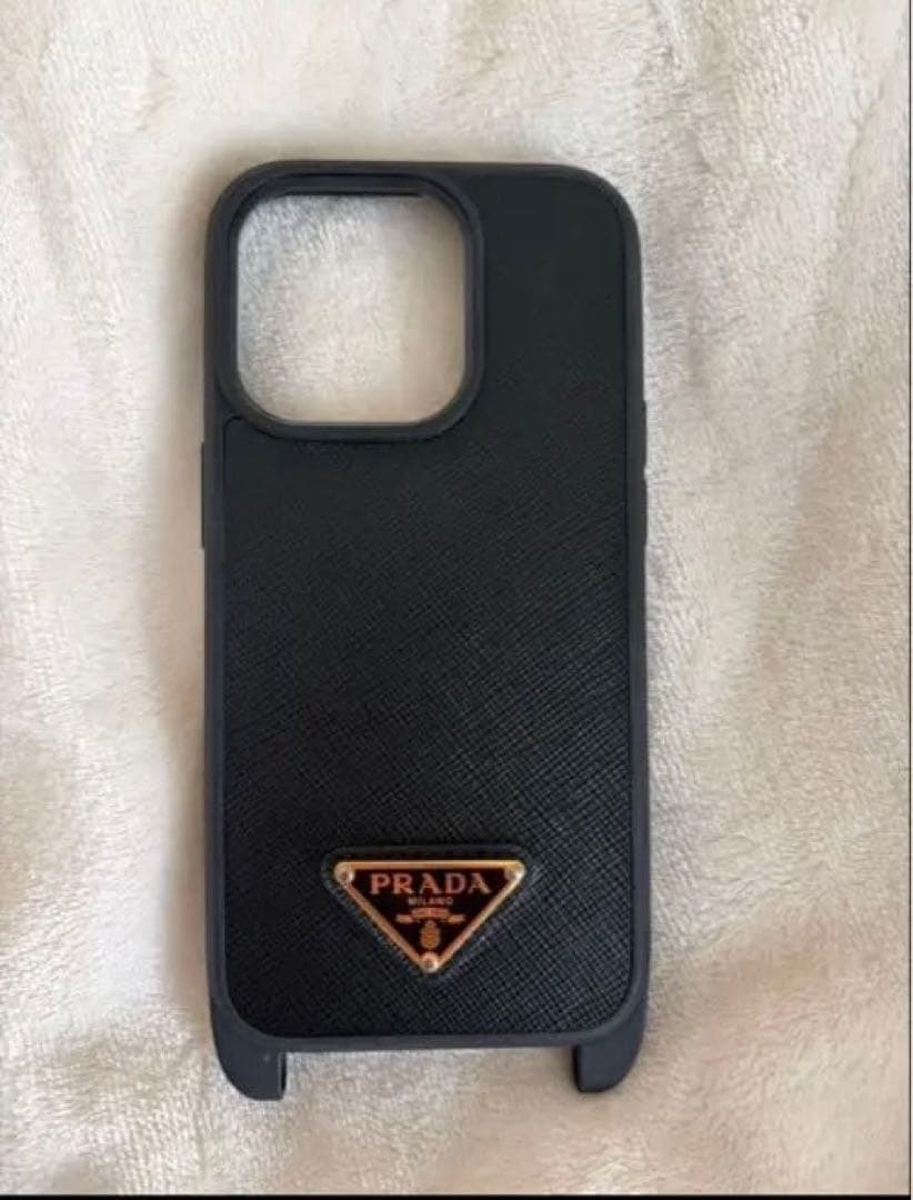 PRADA ブラック iPhone14Pro ケース ハード - メルカリ